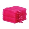 Organza bags 10 x 13 cm - fuchsia Valentine's Day