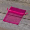 Organza bags 8 x 10 cm - fuchsia For children