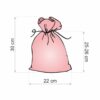 Burlap bag 22 x 30 cm - red Jute Bags