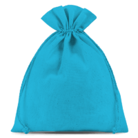 Cotton bags 22 x 30 cm - turquoise Turquoise bags