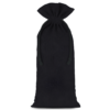 Cotton pouches 16 x 37 cm - black Black bags
