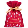 Nonwoven bags sized 20 x 30 cm, with Christmas-themed print Christmas bag