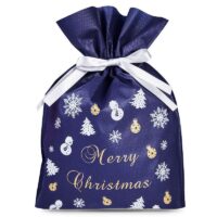 Nonwoven bags sized 20 x 30 cm, with Christmas-themed print Christmas bag