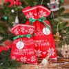Nonwoven bags sized 30 x 45 cm, with Christmas-themed print All products