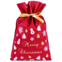 Nonwoven bags sized 40 x 56 cm, with Christmas-themed print Christmas bag