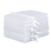 Organza bag 50 x 65 cm - white Fruit bags