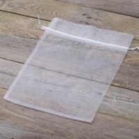 Organza bags 45 x 60 cm - white White bags