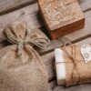 Burlap bag 15 cm x 20 cm - dark natural Dark natural bags