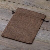 Burlap bag 15 cm x 20 cm - dark natural For children