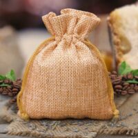 Burlap bag 15 cm x 20 cm - light brown Burlap bags / Jute bags