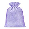 Burlap bag 18 cm x 24 cm - light purple Light purple bags