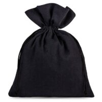 Cotton pouches 15 x 20 cm - black Zero waste