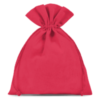 Cotton pouches 18 x 24 cm - red Medium bags 18x24 cm