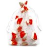 Organza bags 26 x 35 cm - Christmas Printed organza bags