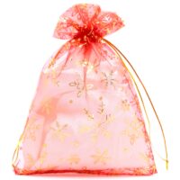 Organza bags 26 x 35 cm - Christmas Printed organza bags