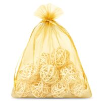 Organza bags 35 x 50 cm - gold Gold bags