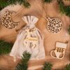 Wooden hangers - Christmas Gift wrapping