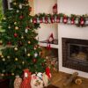 Burgundy & Silver Advent calendar jute bags (12 x 15 cm) + white numbers Burlap bags / Jute bags