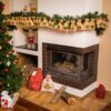 Advent calendar jute bags sized 13 x 18 cm - light brown colour + green numbers Burlap bags / Jute bags