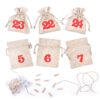 Like Linen Grocery Bag for potatoes 35 x 50 cm (DE) Christmas bag