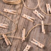 Decorative custom advent calendar - jute bags -13 x 18 cm, natural dark colour + white numbers Christmas