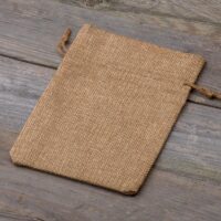 Burlap bag 13 cm x 18 cm - light brown Burlap bags / Jute bags