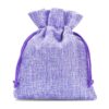 Burlap bag 13 cm x 18 cm - light purple Light purple bags