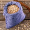 Burlap bag 13 cm x 18 cm - light purple For children