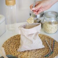 Burlap bag 13 x 18 cm - light natural Lifehacks – clever ideas