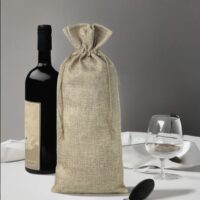 Burlap bag 16 cm x 37 cm - natural Dark natural bags