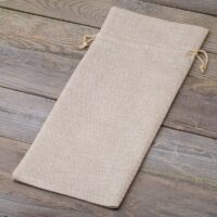 Burlap bag 16 x 37 cm - light natural For children