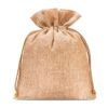 Burlap bag 18 cm x 24 cm - light brown Brown bags
