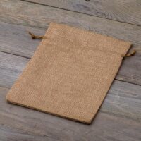 Burlap bag 18 cm x 24 cm - light brown Burlap bags / Jute bags