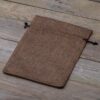 Burlap bag 18 x 24 cm - dark natural Halloween