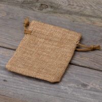 Burlap bag 8 cm x 10 cm - light brown Lavender and scented dried filling