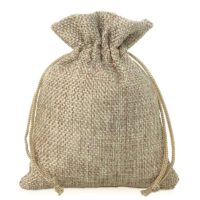 Burlap bag 8 cm x 10 cm - natural Small bags 8x10 cm