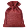 Burlap bags 13 x 18 cm - burgundy Burgundy bags