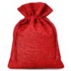 Burlap bags 13 x 18 cm - red Medium bags 13x18 cm