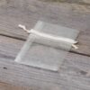 Organza bags 7 x 9 cm - ecru Baby Shower