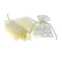 Organza bags 7 x 9 cm - ecru Organza bags