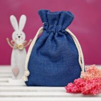 Jeans bag 15 x 20 cm - blue Cotton bags