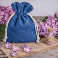 Jeans bags 10 x 13 cm - blue Pet products