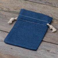 Jeans bags 12 x 15 cm - blue Table decoration