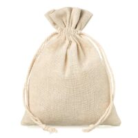 Pouches like linen 12 x 15 cm - natural Lavender pouches