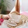 Pouches like linen 13 x 18 cm - natural Table decoration