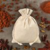 Pouches like linen 13 x 18 cm - natural Christmas
