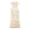 Pouch like linen with printing 16 x 37 cm - natural / snow Christmas bag