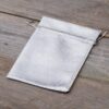 Metallic bags 10 x 13 cm - silver Table decoration