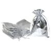 Metallic bags 18 x 24 cm - silver Christmas bag