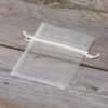 Organza bag 8 x 10 cm - ecru Thanks to guests